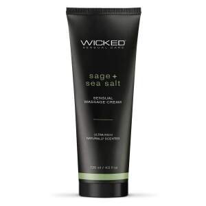 Wicked - Sensual Massage Cream - Sage + Sea Salt - 120 ml
