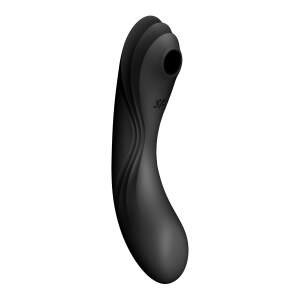 Satisfyer - Curvy Trinity 4 - Multi Use Vibrator - Luchtdruk Vibrator - Zwart