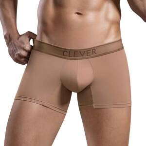Clever Moda - Britanica Trunks - Boxershort - Zacht Microvezel - Brede Band - Bruin