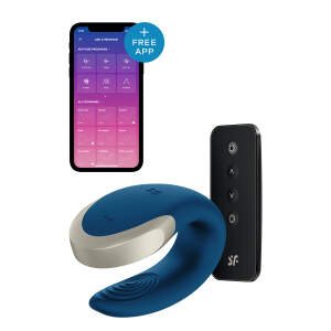 Satisfyer - Double Love - Partner Vibrator - Met App - Blauw