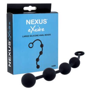 Nexus - Excite Anal Beads - Large - Siliconen - Zwart