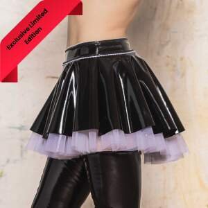 Patrice Catanzaro - Flocon - Petticoat Rokje - Lak - Zwart