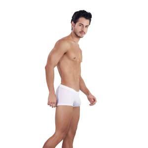 Clever Moda - Sainted Trunks - Boxershort - Mesh Stripes - Lycra -  Wit