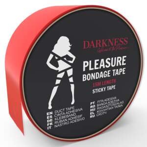 Sticky Bondage Tape Red 15M - Darkness