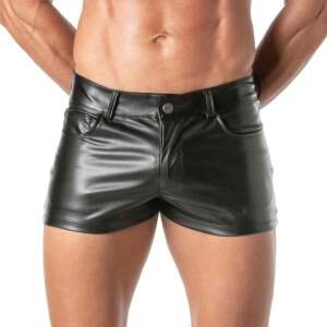 TOF PARIS - Kinky Mini Shorts - PU-leer - Zwart