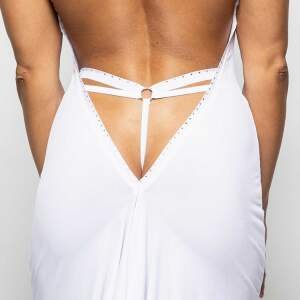 Patrice Catanzaro - Texas String - Strass - Lycra - Wit
