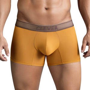 Clever Moda - Diseno - Boxershort - Zacht Microvezel - Brede Band - Okergeel