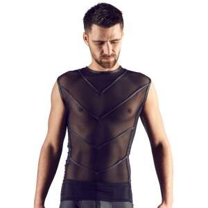 Svenjoyment - Shirt - Mouwloos - Gaas - Wetlook - Zwart