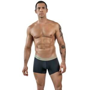 Clever Moda - Audaz Trunks - Boxershort - Zacht Microvezel - Brede Band - Grijs